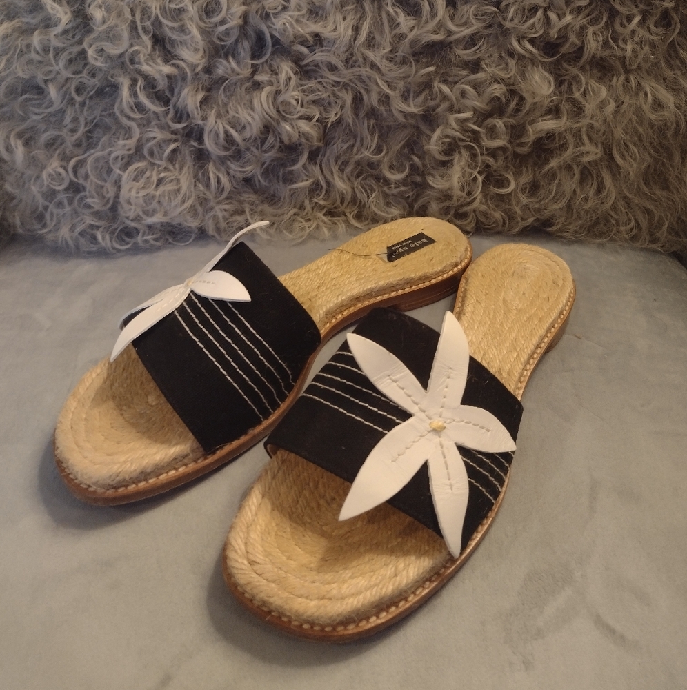Kate Spade Size 9 black and natural sandal